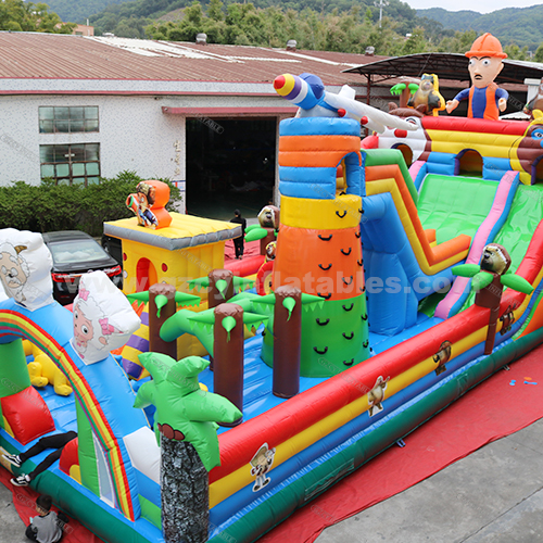 commercial kids playground bouncy castle slides inflatable amusement park