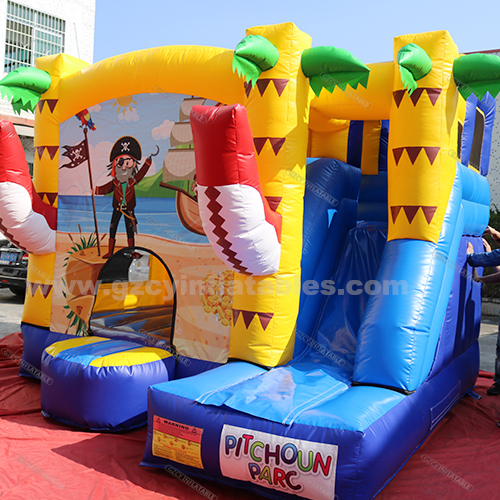 Pirate Ship Inflatable Bounce Castle with Slide