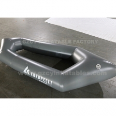 Grey Inflatable PVC tarpaulin raft drift boat