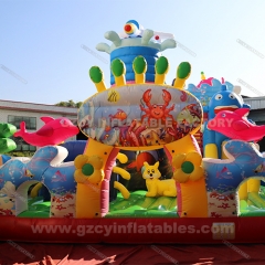 Giant inflatable playground inflatable bounce house inflatable bouncer slide for kids