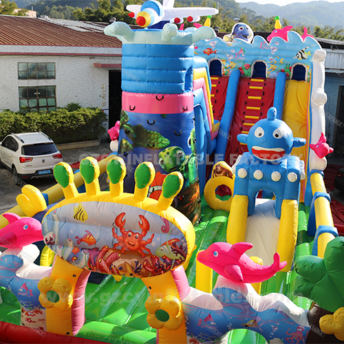 Giant inflatable playground inflatable bounce house inflatable bouncer slide for kids