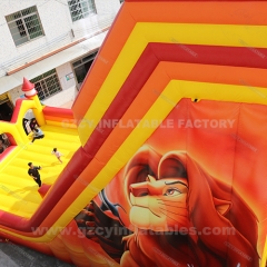 Lion Theme Giant PVC Inflatable Park Slide