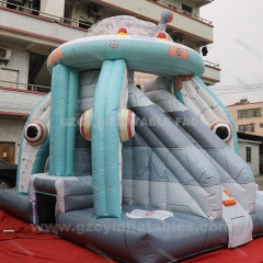 inflatable alien bouncer slide bouncy castle slide combo