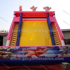 commercial slide water playground giant inflatable slide with pool