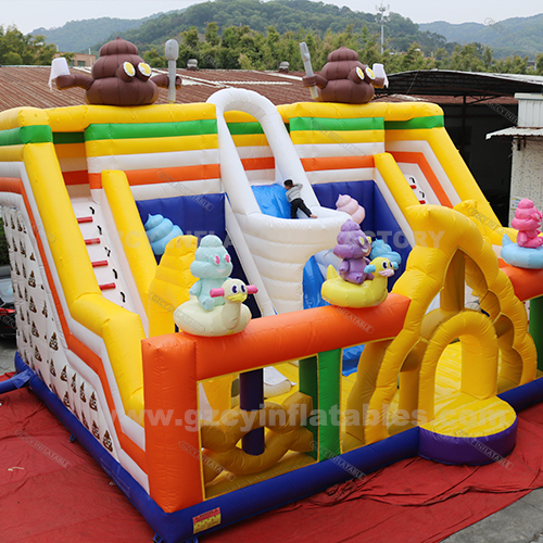 commercial kids playground bouncy castle slides inflatable amusement park