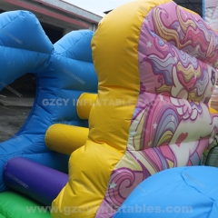 Fun bouncy castle inflatable unicorn playland bounce house