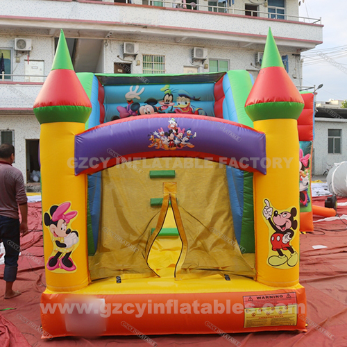 Mickey themed jumping trampoline inflatable castle