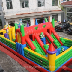 Kids jumping castle inflatable playground with slide