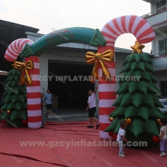 Christmas Candy Arch Inflatable Advertising Inflatable Santa Christmas Tree Elk