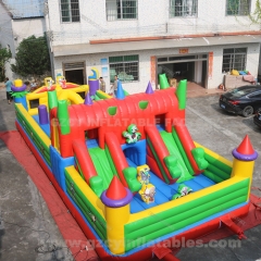 Kids jumping castle inflatable playground with slide