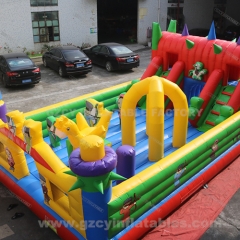 Kids jumping castle inflatable playground with slide