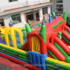 Kids jumping castle inflatable playground with slide