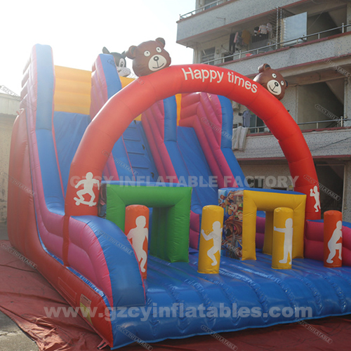 Outdoor playground children's inflatable slide castle