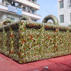 Giant camouflage inflatable maze