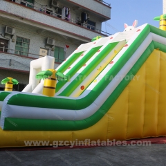 Rabbit theme inflatable bounce slide