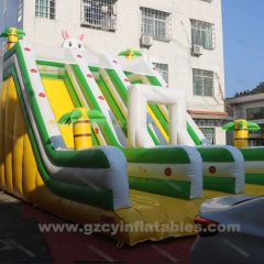Rabbit theme inflatable bounce slide