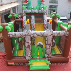 Dinosaur Park Outdoor kids Inflatable Bouncy Castle slide combo