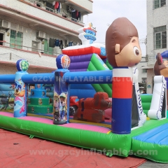 outdoor fun city inflatable amusement park bounce house