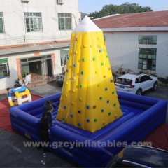Inflatable Rock Rocking Climbing Tower for sport game