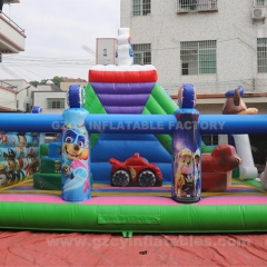 outdoor fun city inflatable amusement park bounce house