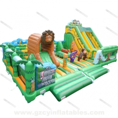 Lion Theme Amusement Park Inflatable Jumping Castle