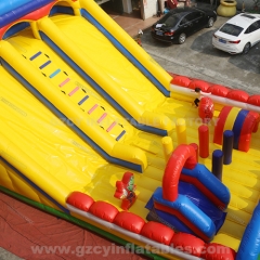 Large inflatable amusement park jumping castle