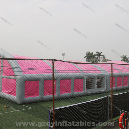 Outdoor giant pink inflatable tent