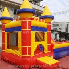 Commercial kids inflatable bounce house slide combo