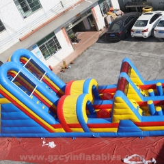 Commercial amusement park inflatable obstacle course