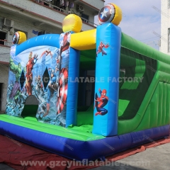 Transformers Cartoon Theme Inflatable Bounce House Spider-Man Inflatable Castle