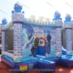 Frozen Bounce House Inflatable Castle Combo with Slide