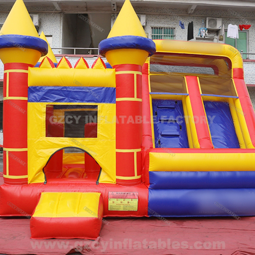 Commercial kids inflatable bounce house slide combo