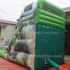 Hulk inflatable castle slide with swimming pool