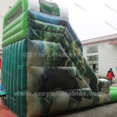 Hulk inflatable castle slide with swimming pool