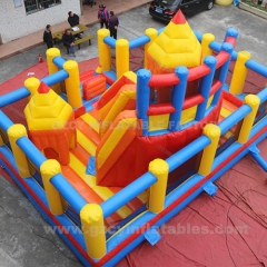 Commercial amusement park inflatable fun city