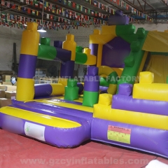 Lego inflatable bouncer kids bouncy castle slide combo