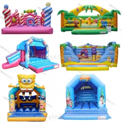 Minions themed inflatable bouncer/inflatable castle/inflatable obstacle course/inflatable dry slide/large water slide