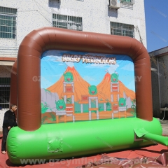 Outdoor game inflatable football goal