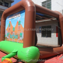 Outdoor game inflatable football goal