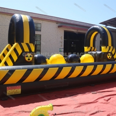 Commercial outdoor inflatable obstacle course