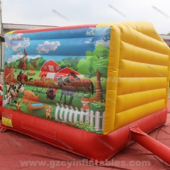 Farm Themed Inflatable Bouncer Slide Combo