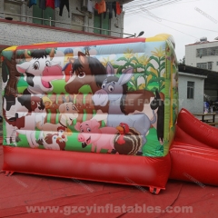 Farm Themed Inflatable Bouncer Slide Combo