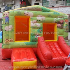 Farm Themed Inflatable Bouncer Slide Combo