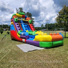 Tropical Palm Tree Inflatable Water Slide