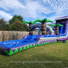 Beach Vacation Themed Inflatable Castle Bounce House Slide Combo