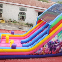 Commercial Outdoor Playground inflatable jumping castle slide combo