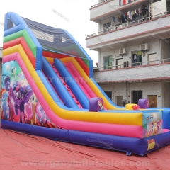 Commercial Outdoor Playground inflatable jumping castle slide combo