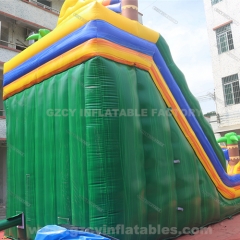 Sun themed jumping castle inflatable water slide pool