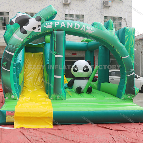 Panda themed bouncy castle