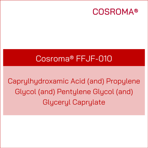 Caprylhydroxamic Acid (and) Propylene Glycol (and) Pentylene Glycol (and) Glyceryl Caprylate Cosroma® FFJF-010